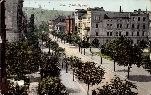 Ak Gera in Thüringen, Adelheidstraße