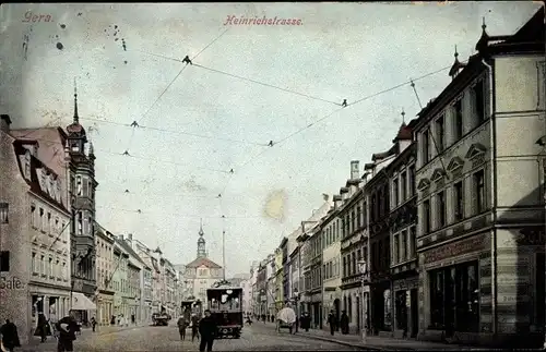 Ak Reuß Gera, Heinrichstraße