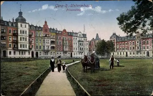 Ak Untermhaus Reuß Gera in Thüringen, Prinzenplatz