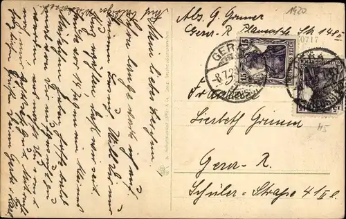 Ak Untermhaus Reuß Gera in Thüringen, Prinzenplatz