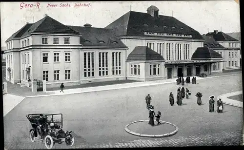 Ak Reuß Gera in Thüringen, Bahnhof
