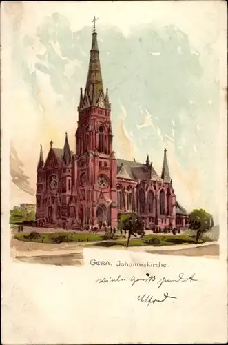 Litho Gera in Thüringen, Johanniskirche