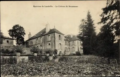 Ak Bauzemont Meurthe et Moselle, Schloss