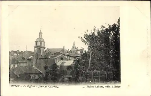 Ak Briey Meurthe et Moselle, Teilansicht, Glockenturm
