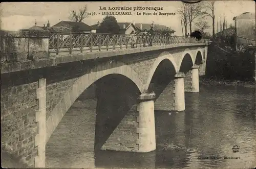Ak Dieulouard Meurthe et Moselle, Brücke