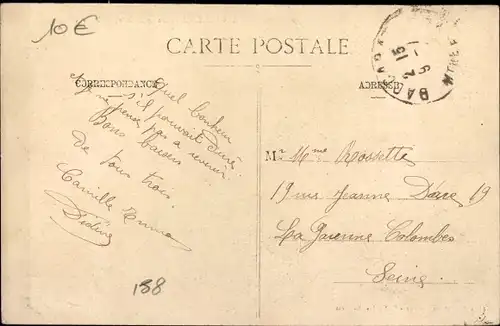 Ak Baccarat Meurthe et Moselle, beschädigte Kirche nach dem Krieg