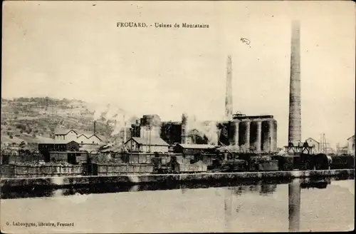 Ak Frouard Meurthe et Moselle, Blick auf die Fabrik