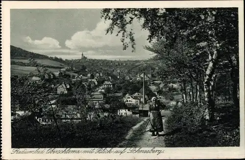 Ak Oberschlema Bad Schlema Erzgebirge, Heimstätte Gleesberg, Bergkapper Pochwerk, Schneeberg