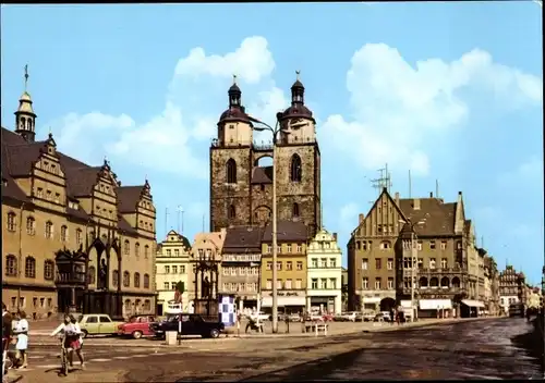 Ak Lutherstadt Wittenberg, Marktplatz