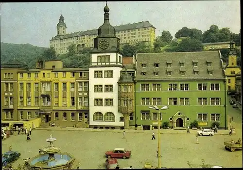 Ak Rudolstadt in Thüringen, Markt, Schloss Heidecksburg