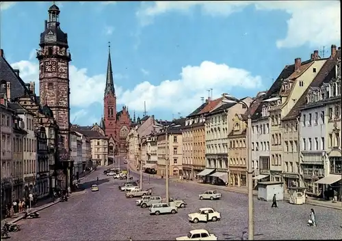 Ak Altenburg in Thüringen, Markt, Kirche