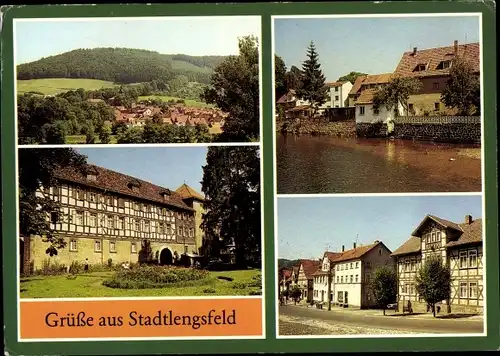 Ak Stadtlengsfeld in der Rhön Thüringen, Diätsanatorium, Marktstraße, Felda Partie
