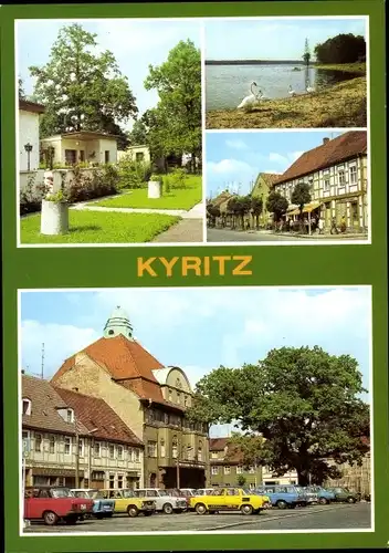 Ak Kyritz in der Prignitz, Platz des Friedens, Bungalow Siedlung Kugelfangberg am Untersee