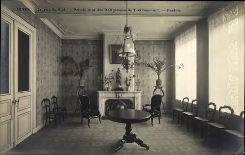 Ak Veurne Veurne Westflandern, Internat der Ordensleute von Louvancourt, Parlour