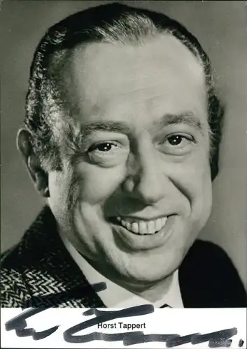 Ak Schauspieler und Regisseur Horst Tappert, Autogramm