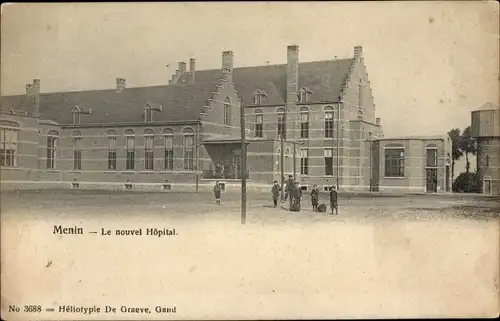 Ak Menin Menen Meenen Lys Westflandern, Nouvel Hopital