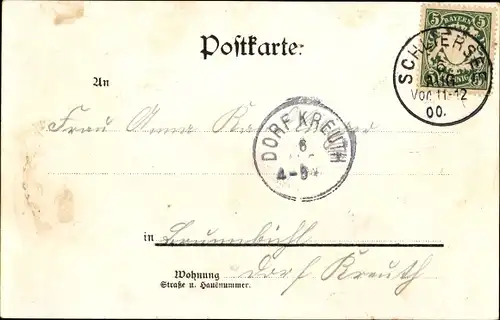 Ak Schliersee in Oberbayern, Straßenpartie, Kirche