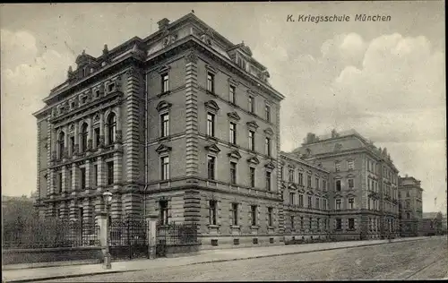 Ak München Neuhausen Nymphenburg, Kriegsschule an der Blutenburgstraße