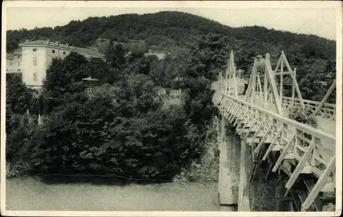 Ak Görz, Italienischer Kriegsschauplatz, Isonzo-Brücke Al Ponte