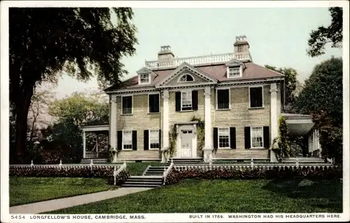 Ak Cambridge Massachusetts USA, Longfellow's House