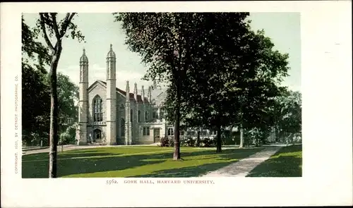 Ak Cambridge Massachusetts USA, Harvard University, Gore Hall