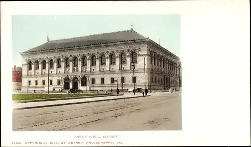 Ak Boston Massachusetts USA, Öffentliche Bibliothek