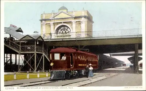 Ak Omaha Nebraska USA, McKeen Motor Car, Union Station