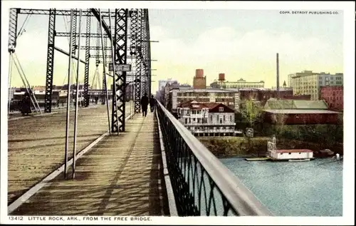 Ak Little Rock Arkansas USA, Von der Free Bridge