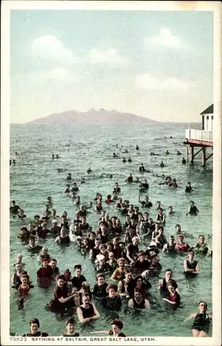 Ak Utah USA, Great Salt Lake, Baden im Saltair Pavilion