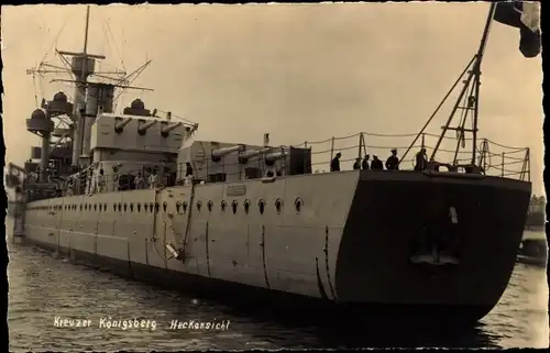 Ak Deutsches Kriegsschiff, Königsberg, Leichter Kreuzer