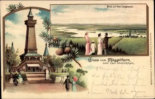 Litho Berlin Köpenick, Müggelturm, Inh. Carl Streichhan, Langensee