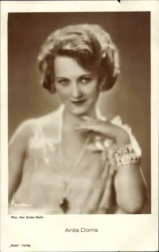 Ak Schauspielerin Anita Dorris, Portrait