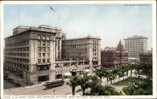 Ak San Diego Kalifornien USA, US Grant Hotel, American National Bank Building