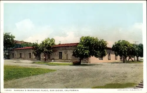 Ak San Diego, Kalifornien, USA, Ramonas Hochzeitsort
