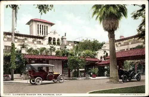 Ak Riverside County Kalifornien USA, Glenwood Mission Inn, Automobil