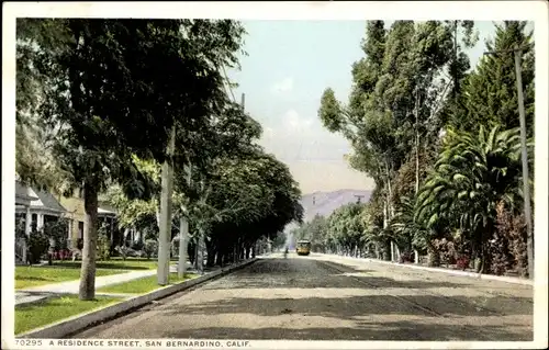 Ak San Bernardino Kalifornien USA, A Residence Street