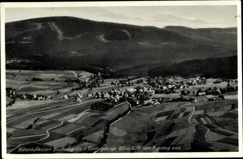 Ak Bischofsgrün im Fichtelgebirge, Luftaufnahme