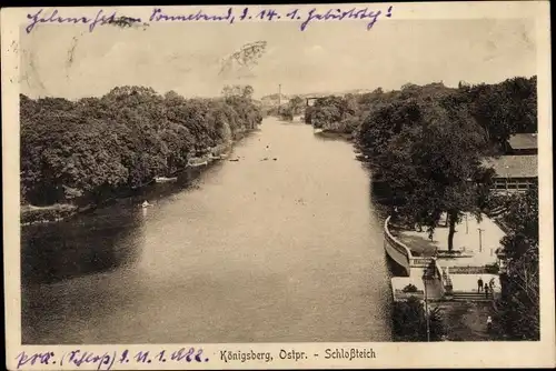 Ak Kaliningrad Königsberg Ostpreußen, Schlossteich