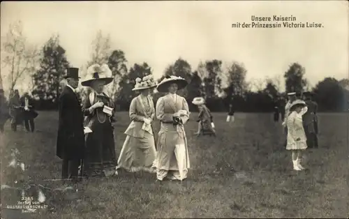 Ak Kaiserin Auguste Viktoria, Prinzessin Victoria Luise, Liersch 3365