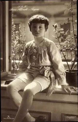 Ak Prinz Albrecht von Bayern, Portrait