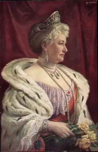 Künstler Ak Fischer, Art., Kaiserin Auguste Viktoria, Portrait