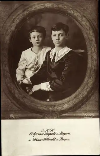 Ak Erbprinz Luitpold von Bayern, Prinz Albrecht