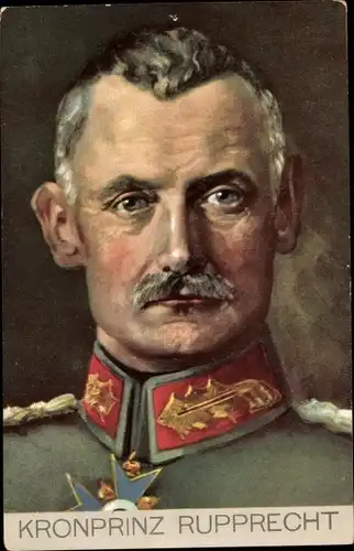 Ak Kronprinz Rupprecht von Bayern, Portrait