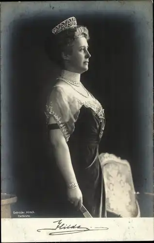 Ak Hilda von Nassau, Großherzogin von Baden, Badischer Landesverein vom Roten Kreuz