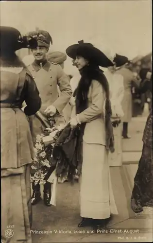 Ak Prinzessin Viktoria Luise und Prinz Ernst August