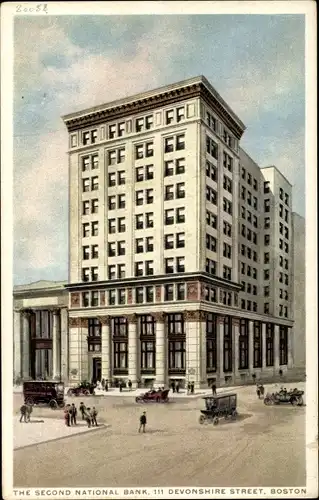 Ak Boston Massachusetts USA, The Second National Bank, 111 Devonshire Street