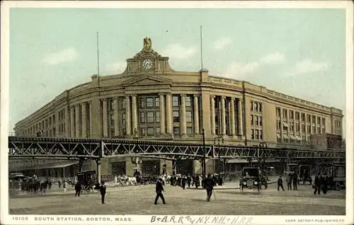 Ak Boston Massachusetts USA, Südbahnhof