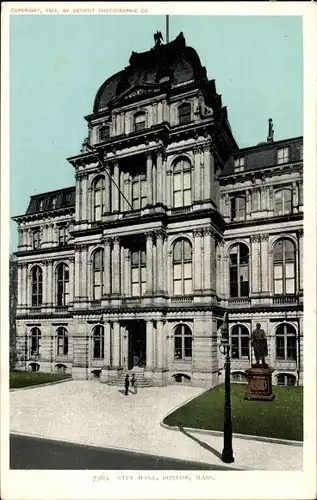 Ak Boston Massachusetts USA, Rathaus