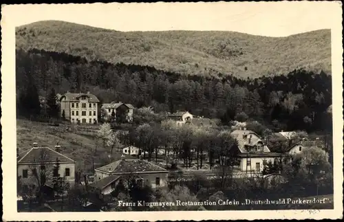 Ak Purkersdorf Niederösterreich, Totalansicht, Cafe-Restauration