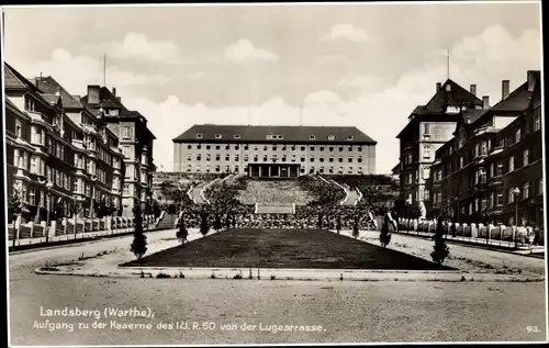 Ak Gorzów Wielkopolski Landsberg Warthe Ostbrandenburg, General von Strantz-Kaserne